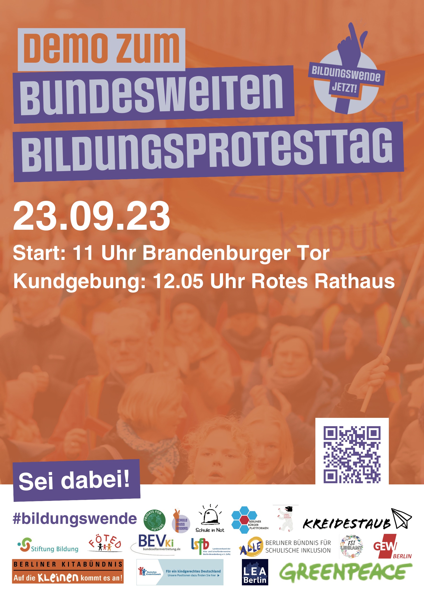 Flyer Bildungsprotesttag Berlin
